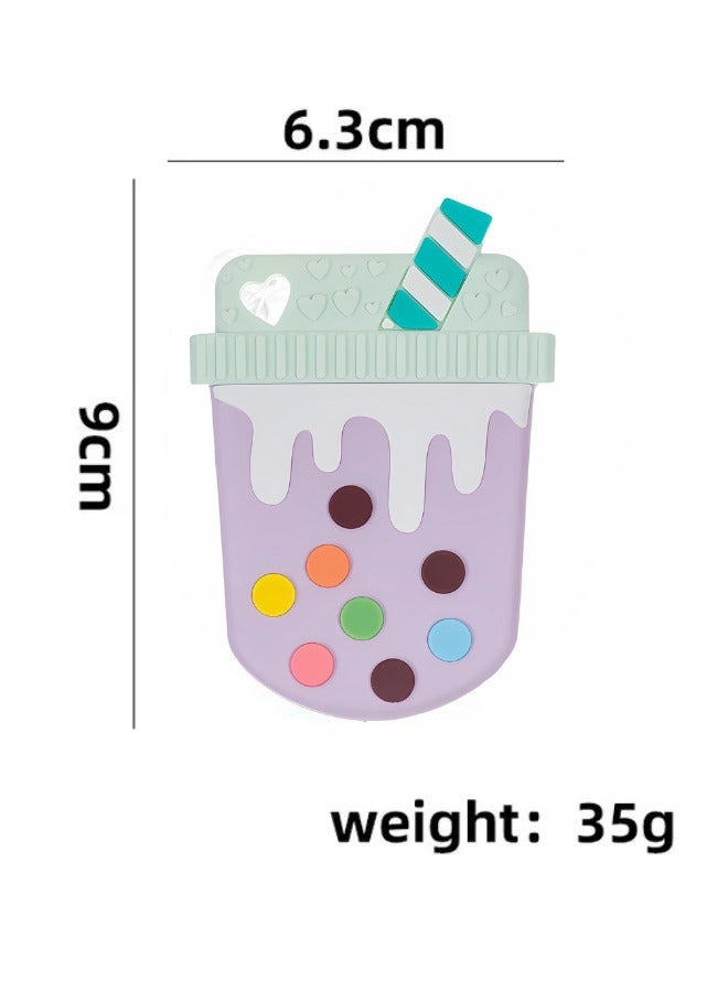 Twisoo Silicone Baby Vanila Teether – BPA-Free Chew Toy for 3-12 Months, Anti-Drop Design, Soothing Gums Relief, Safe & Durable for Boys and Girls - Image 5