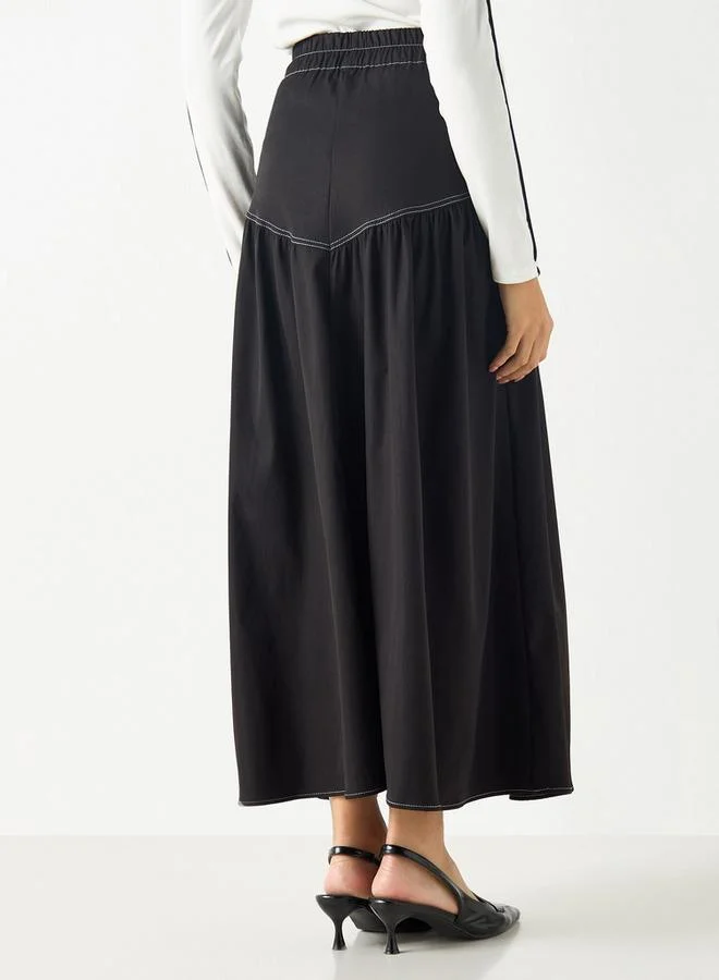 2Xtremz 2Xtremz A-line Maxi Skirt with Semi-Elasticated Waistband