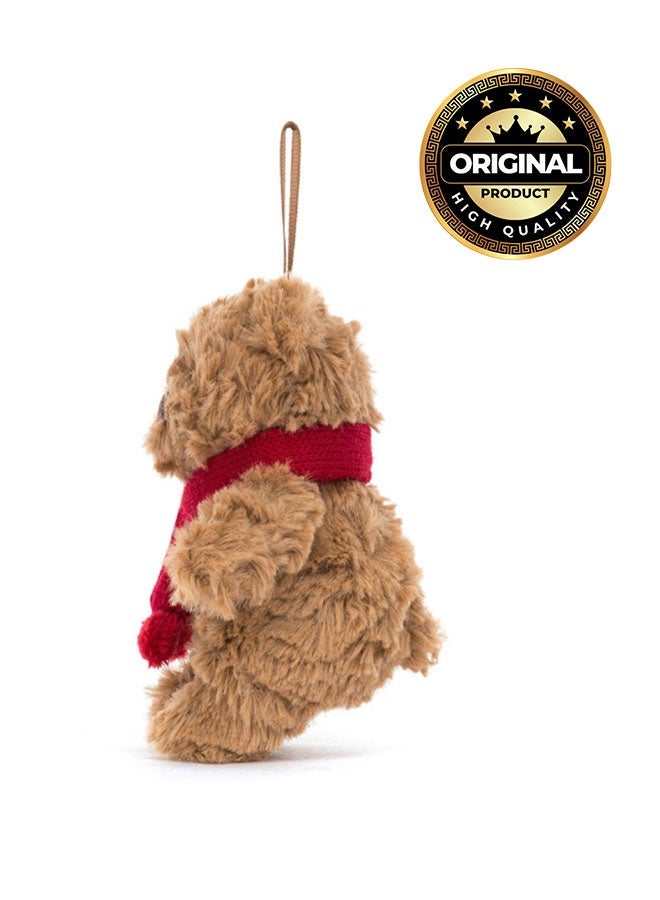 Jellycat ديكور دب بارثولوميو - لعبة محشوة ناعمة بأرجل كوردية، هدية عيد الحب لطيفة للأطفال والبالغين، مجموعة جليكات، 10 سم - Image 2