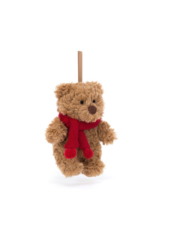 Jellycat ديكور دب بارثولوميو - لعبة محشوة ناعمة بأرجل كوردية، هدية عيد الحب لطيفة للأطفال والبالغين، مجموعة جليكات، 10 سم - Image 1