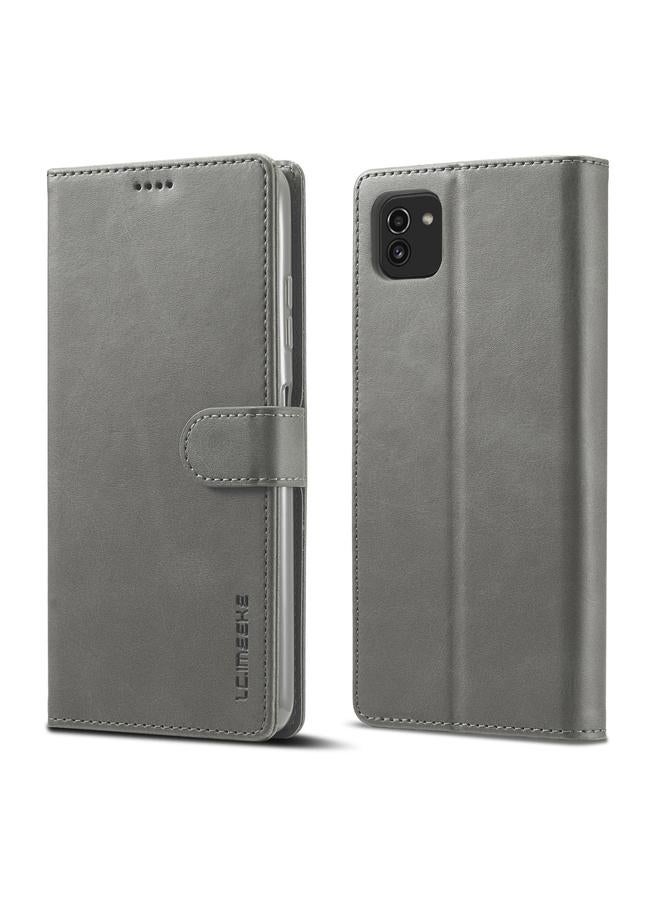 Case For Samsung Galaxy A03 164mm Calf Texture Leather Phone Case