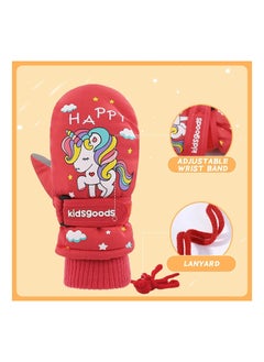 SYOSI Kids Winter Snow Gloves Baby Boys Waterproof Ski Mittens Fleece Lined Toddler Girls Windproof Warm Glove for Snowboard  - Image 4