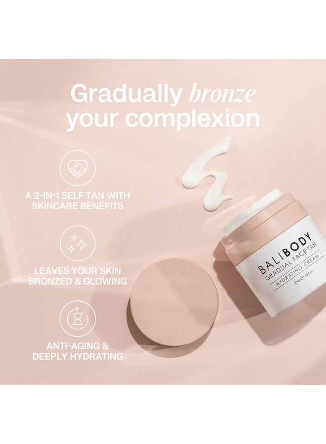 Bali Body Gradual Face Tan | Daily Facial Moisturizer for Natural Looking Gradual Bronze Glow | Anti-Aging, Hydrating Cream for All Skin Types | Vegan, Cruelty Free, Australian Made (50 ml/1.69 fl oz) - Image 5