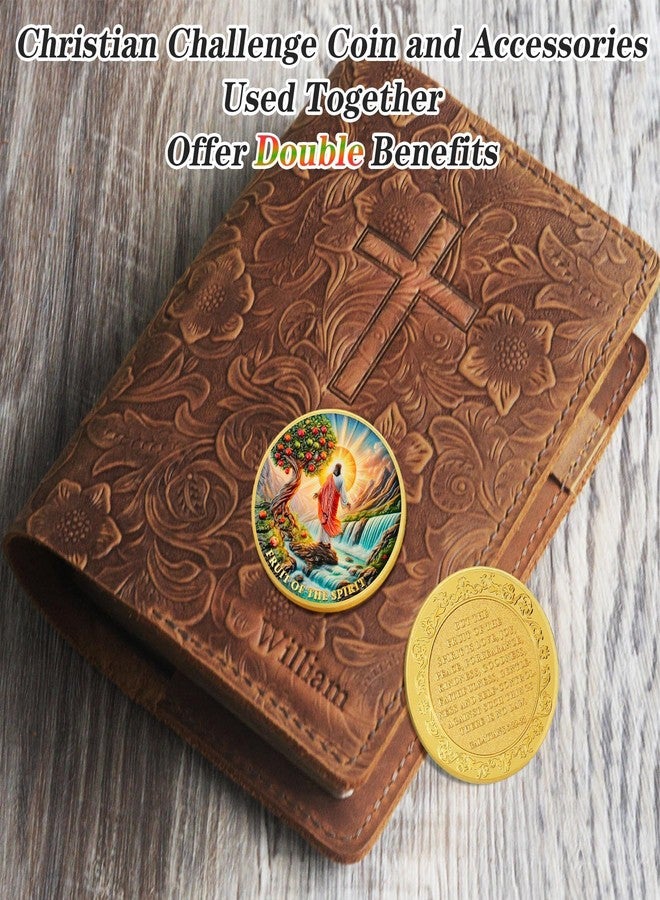 IELCJJ Fruit of The Spirit Jesus Coin - Galatians 5:22-23 Pocket Bible Verses Token for Study - Religious God Christian Challenge Coin - Inspirational Good Luck Commemorative Gifts for Men Women Kid Coworker - Image 5