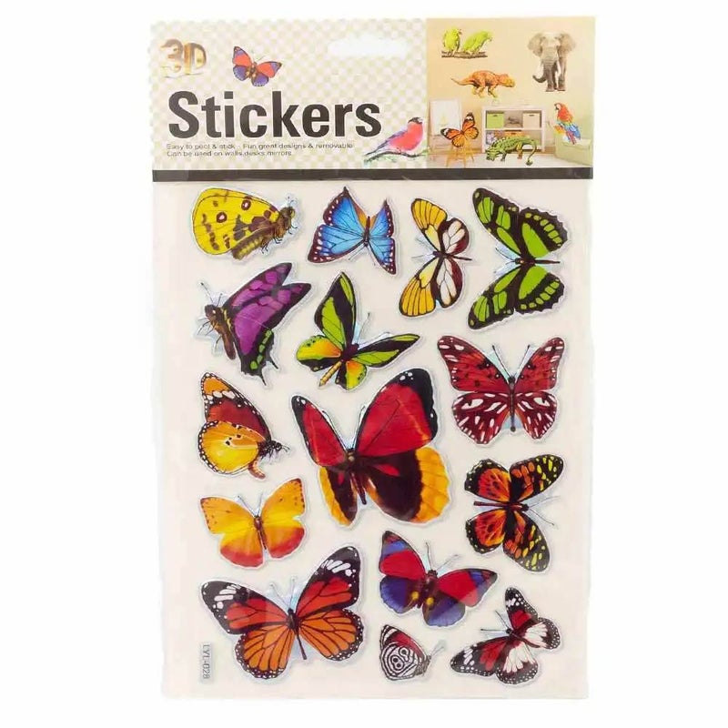 Wild Friend Dino Shape Stickers for Decoration, Foamy 3D Stickers for Scarpbook, 13 Stickers in 1 Pack