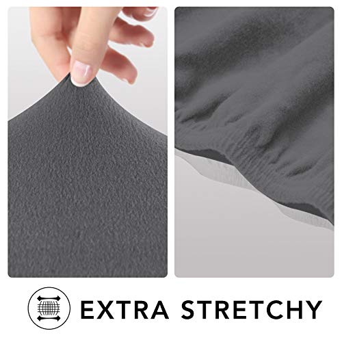 PureFit Super Stretch Sofa Slipcover – Spandex Non Slip Soft Couch Sofa Cover, Washable Furniture Protector with Non Skid Foam and Elastic Bottom for Kids, Pets （Sofa, Gray ） - Image 4