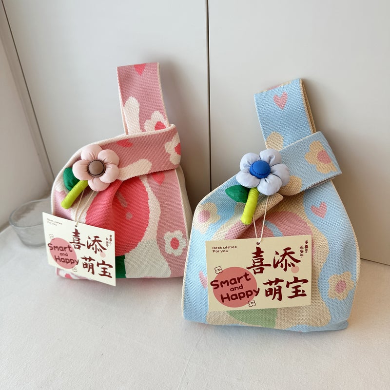Knitted Gift Tote Bag - Image 1