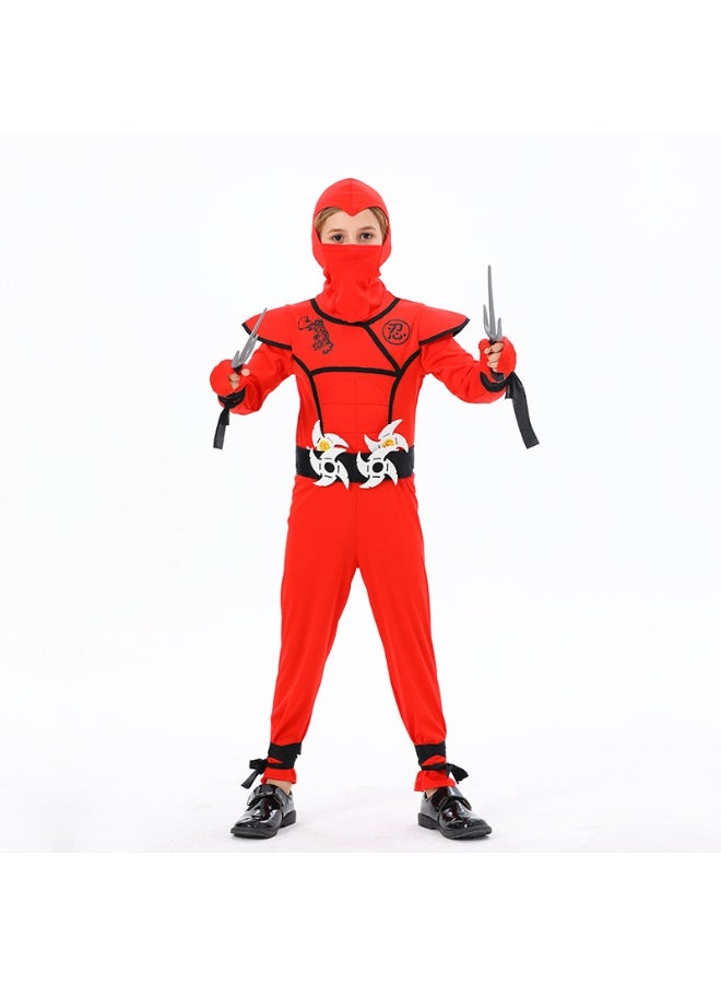 NIBEMINENT Children's ninja costumes, muscle suits, samurai ninja, and children's ninja performance costumes - Image 1