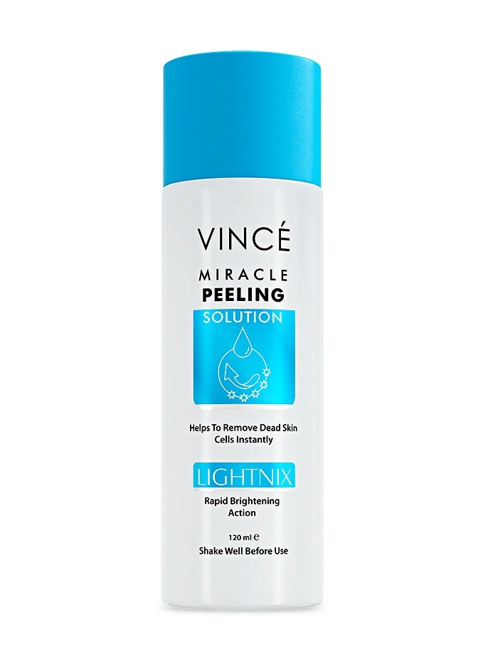 Miracle Peeling Solution – Instant Exfoliating & Skin Peeling Solution, Brightening Anti-Dullness, Dead Skin Remover, Improves Texture, Evens Tone & Reveals Healthy Glow, 120ML