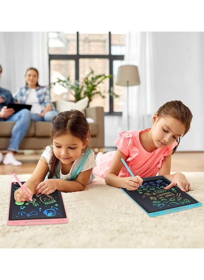 Generic - LCD Writing Tablet, Colorful Drawing Board, Educational Toys for Boys and Girls, Pink and Blue, 12-Inch - Image 1