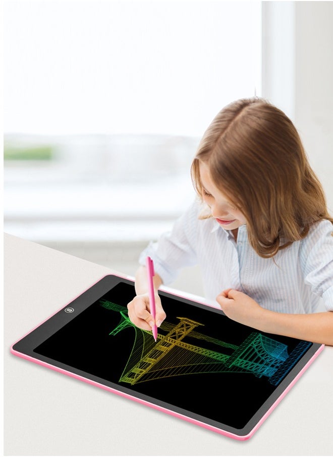 Generic - LCD Writing Tablet, Colorful Drawing Board, Educational Toys for Boys and Girls, Pink and Blue, 12-Inch - Image 1