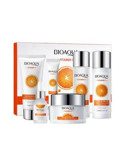 BIOAQUA 6 IN 1 GIFT BOX VITAMIN C MOISTURIZING BEAUTIFUL HYDRATING SHRINK PORE SKIN CARE SET