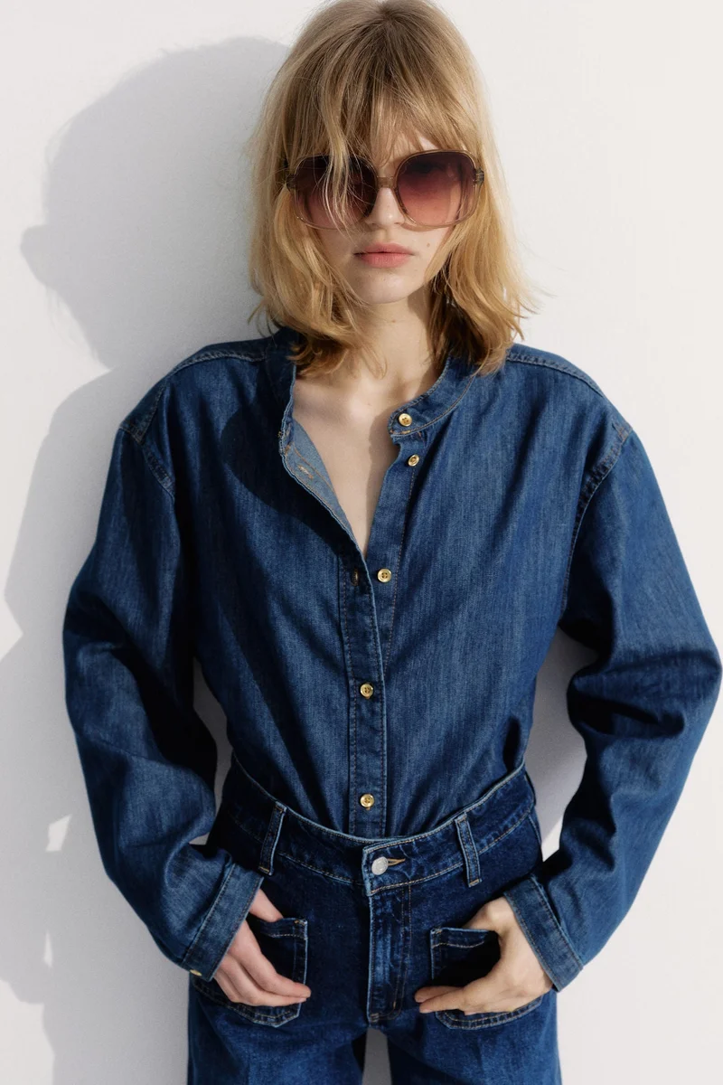 H&M Loose-fit denim shirt