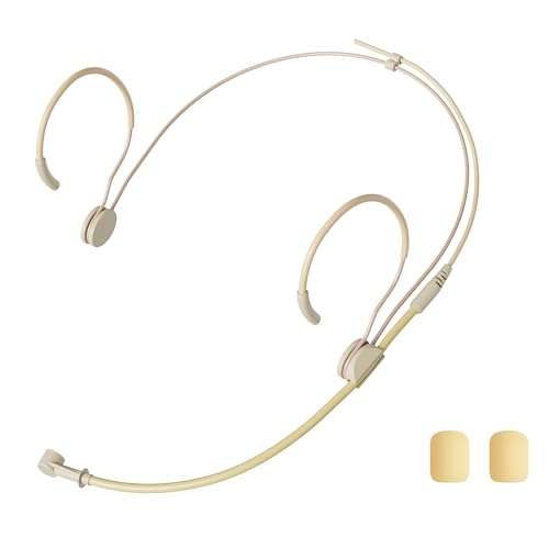 JK J K MIC-J 069 Earhook Headworn Headset Unidirectional Microphone Compatible with Shure Wireless Bodypack Transmitter - Mini XLR TA4F Plug - Image 3
