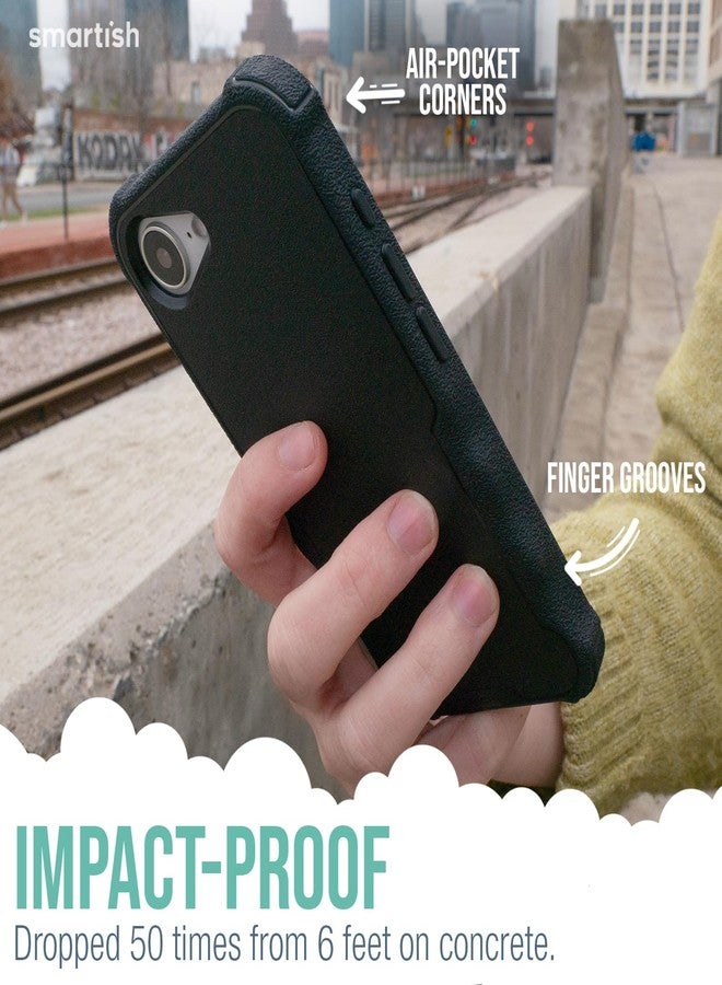 Smartish® iPhone 16e Protective MagSafe Case - Gripzilla [Rugged + Tough] Magnetic Heavy Duty Grip Armored Slim Cover w/Drop Tested Protection for Apple iPhone 16e 2025 - Wildflower Fields - Image 3