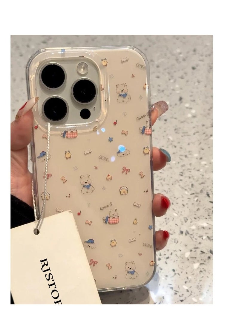 NIBEMINENT Cake Basket West Highland Protective TPU Case Cover For iPhone 15