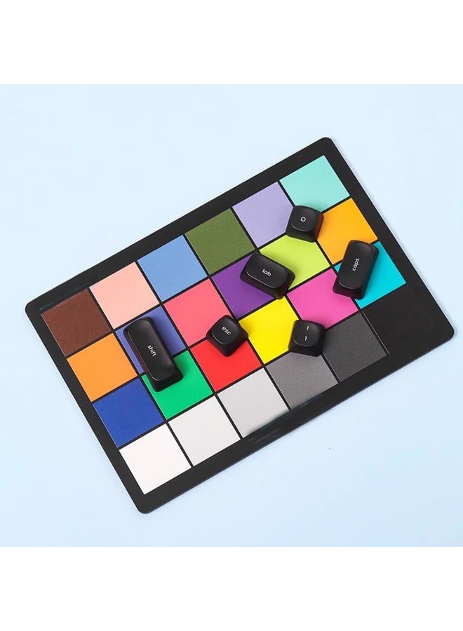 Gliging MOA Profile Keycaps, Black Minimalist Keycaps, 124 Keys Cute Ghost Themed Keycap Set, Custom Dye-Sublimation Key Cap for Cherry MX Switches Mechanical Keyboard - Image 5