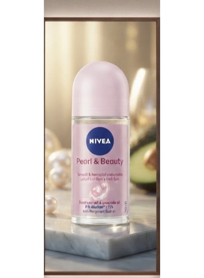 Nivea Deodorant Roll On Pearl & Beauty 50 Ml (Packaging may vary) - Image 3
