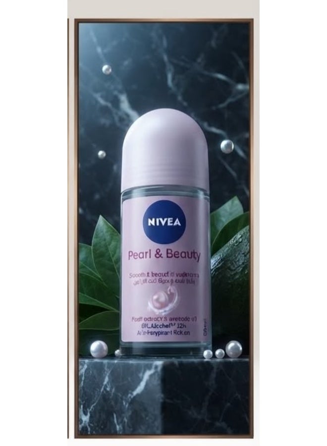 Nivea Deodorant Roll On Pearl & Beauty 50 Ml (Packaging may vary) - Image 5