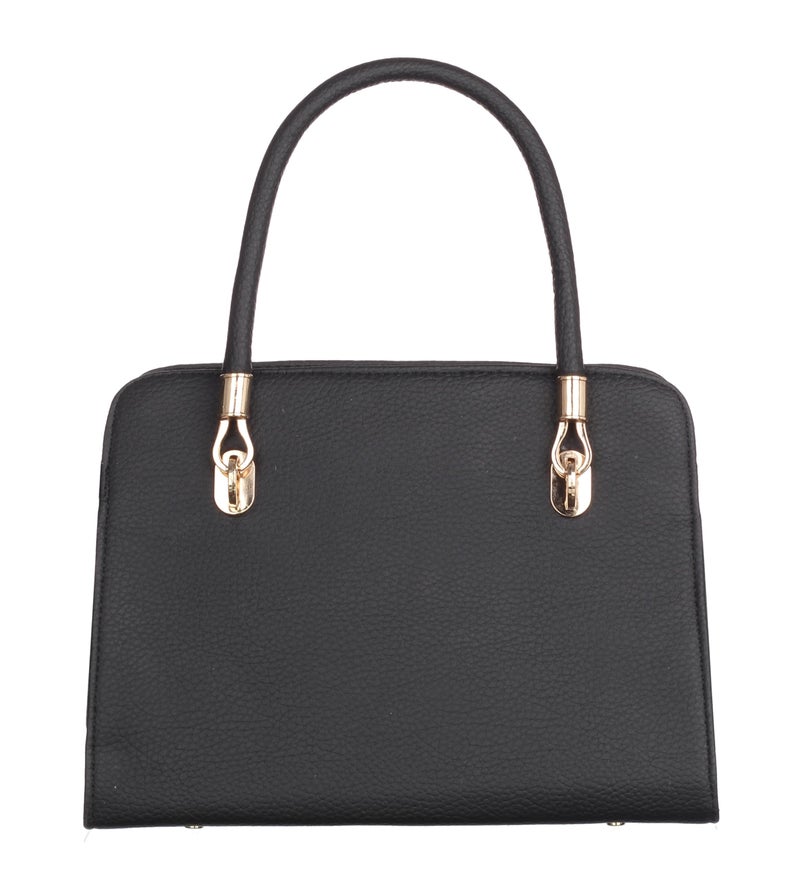 Keywest Women's Chanelle Satchel Tote Handbag for Women | Ladies purse | Stylish Shoulder Bag | Gift For Woman | Black - Image 3