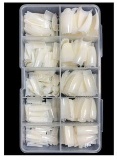 Beauty Palm Natural Acrylic Nail Tips - French Nail Tip 500pcs Fake Nails Half Cover False Nail with Case for Nail Salons and DIY Nail Art, 10 Sizes  - Image 2