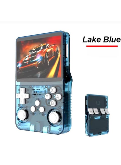 PSP R36S Open Source Handheld Game Retro GBA Arcade Classic FC Arcade Portable-Product's Colour:Cardless Package-Model:R36s[through Lake Blue]