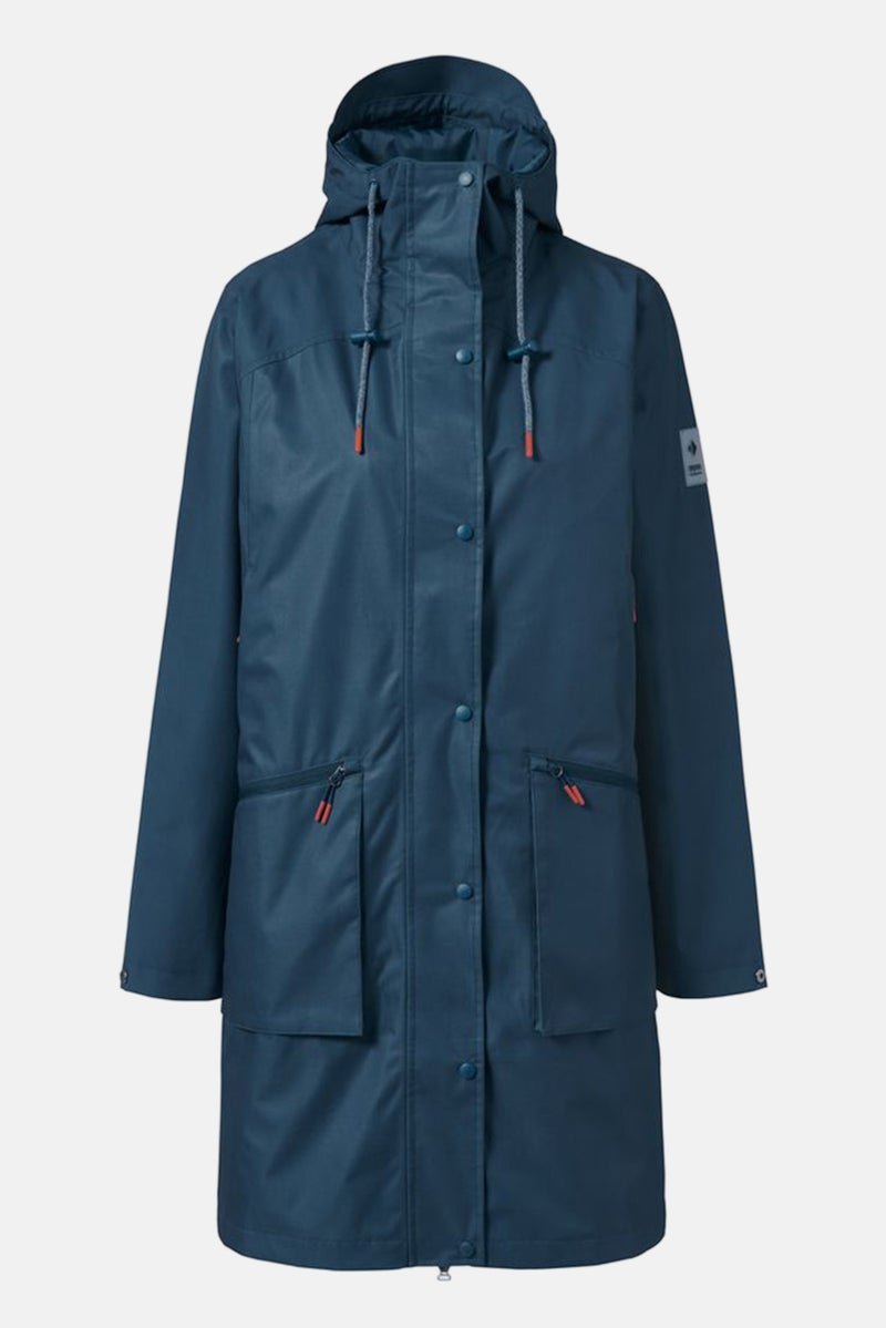Tchibo Women Plain Raincoat Jacket, Teal  - Image 2