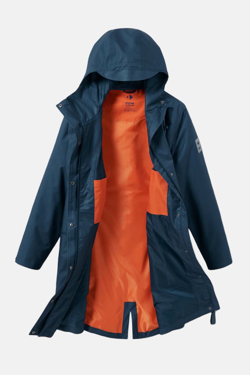 Tchibo Women Plain Raincoat Jacket, Teal  - Image 4