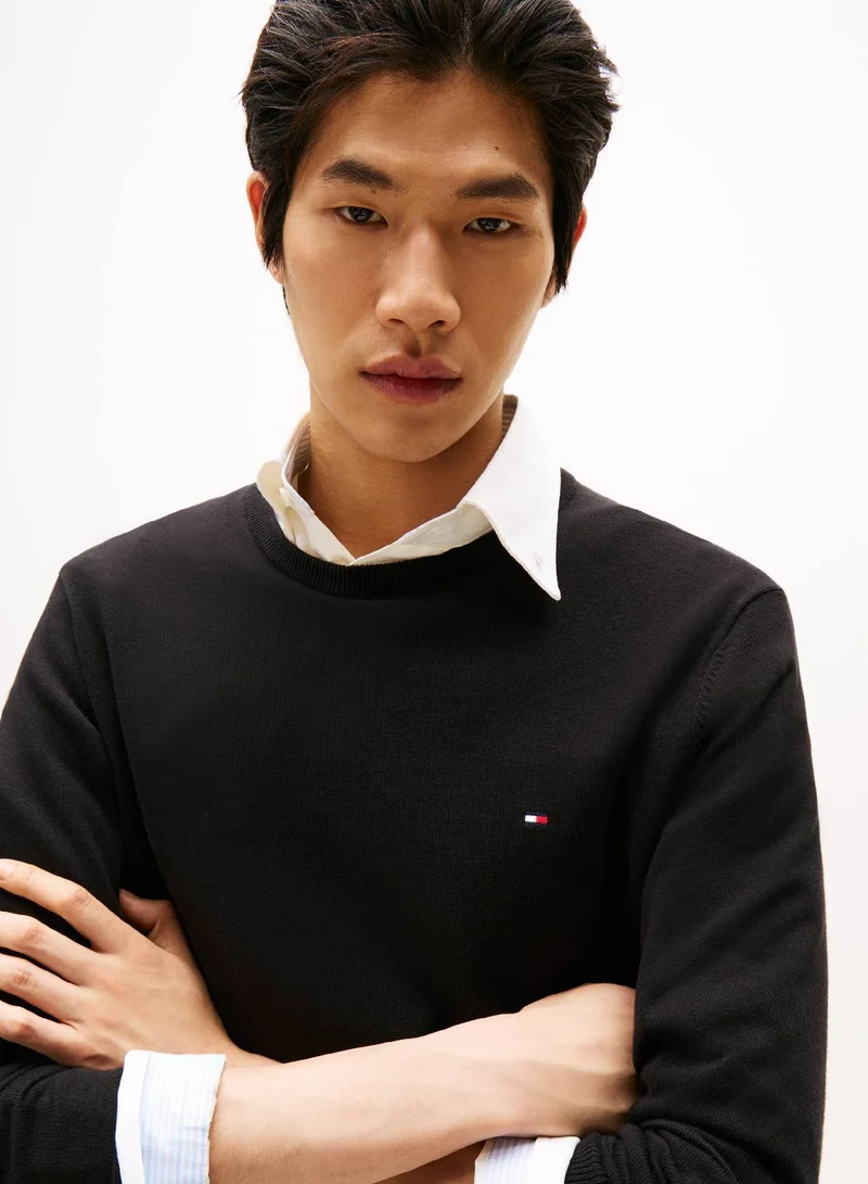 TOMMY HILFIGER Flag Crew Neck Jumper