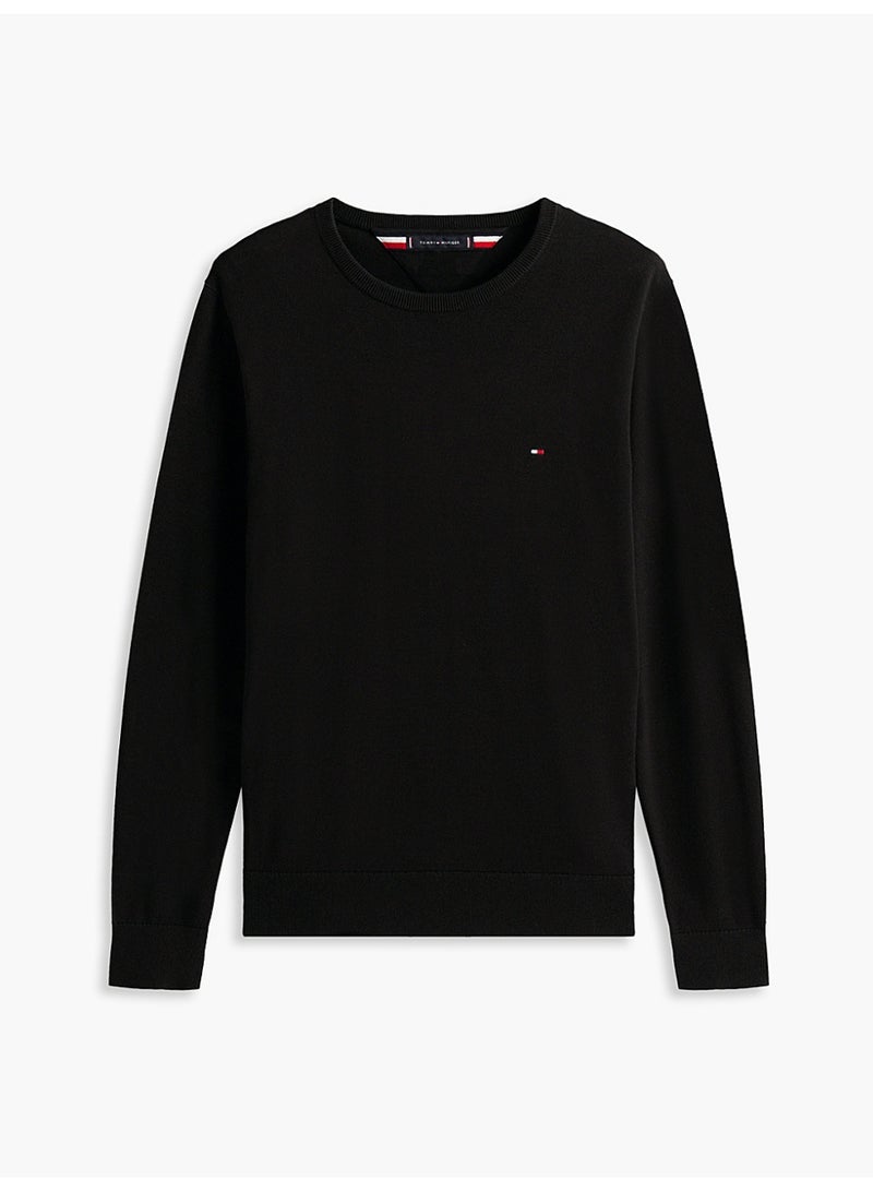 TOMMY HILFIGER Flag Crew Neck Jumper - Image 5