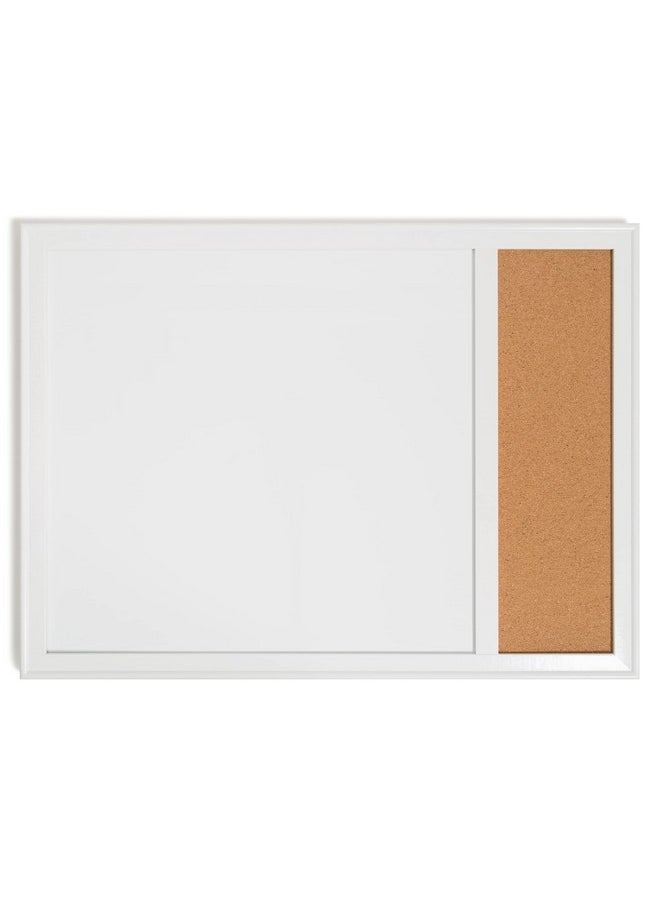 U Brands - Combination Dry Erase Board With Minimal Deco Frame, Office Supplies, Includes Marker And Magnet, 17” X 23” - Image 1