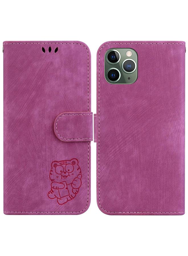Zaboon Case For iPhone 11 Pro Little Tiger Embossed Leather Phone Case - Image 1
