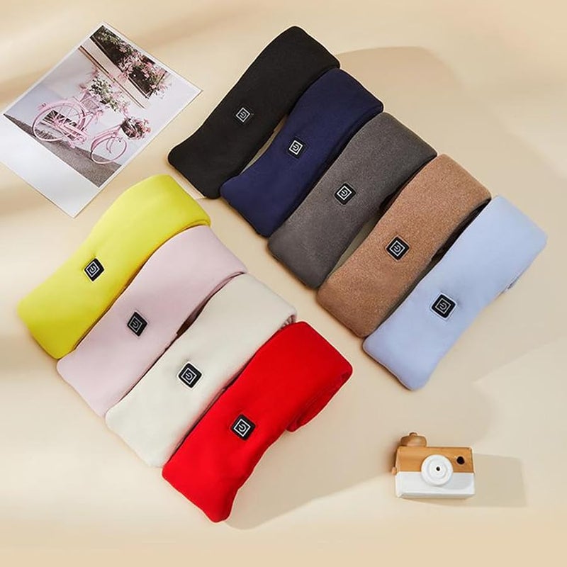 USB Rechargeable Heated Scarf with 3 Temperature Settings Neck Warmer Winter Wrap - Image 5