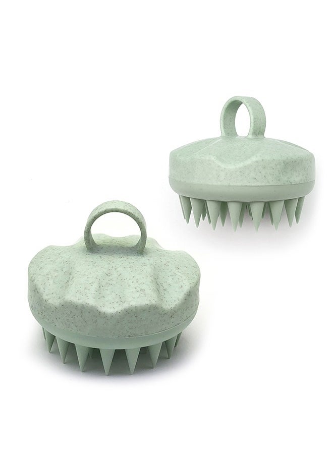 Generic 2 Pieces Silicone Scalp MassagerShampoo Brush for Shower, ScalpScrubber with Soft Bristles for HairGrowth & Dandruff Treatment, Wet DryHair Massager for All Hair Types ofWomen  - Image 4
