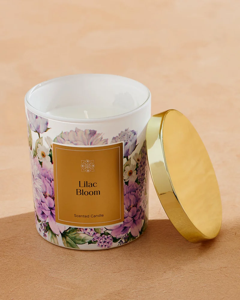 REDTAG Lilac and Gold Bloom 2 Piece Candle and Reed Diffuser Gift Set