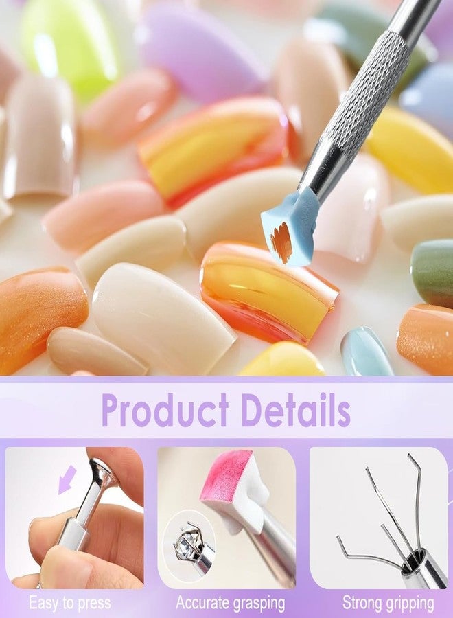 bolt bee مجموعة طلاء أظافر جل احترافية من 9 ألوان من BOLT BEE مع أدوات، مجموعة جل أومبري قابلة للإزالة بالأشعة فوق البنفسجية LED، إسفنجة متدرجة لتصميم فن الأظافر، مجموعة طلاء أظافر بجودة الصالونات مع أداة أظافر وإسفنجة للأومبريه (إسفنجات أظافر ناعمة للأومبريه) - Image 3