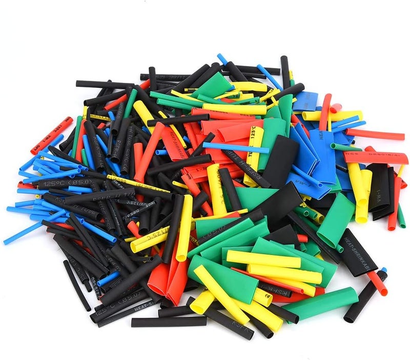 Premium Heat Shrink Tube Kit 560pcs Assorted Sizes 1.5mm to 10mm Polyolefin Shrinkable Tubing for Electrical Wiring Cable Protection and Insulation Black Red Blue Green YEL - Image 1