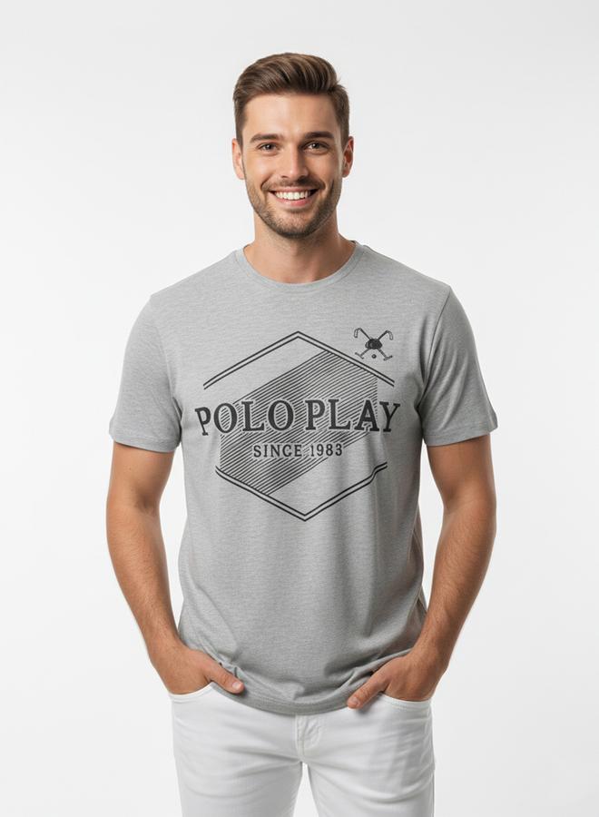 Polo Play Men Graphic Logo Crew Neck T-Shirt - Image 1
