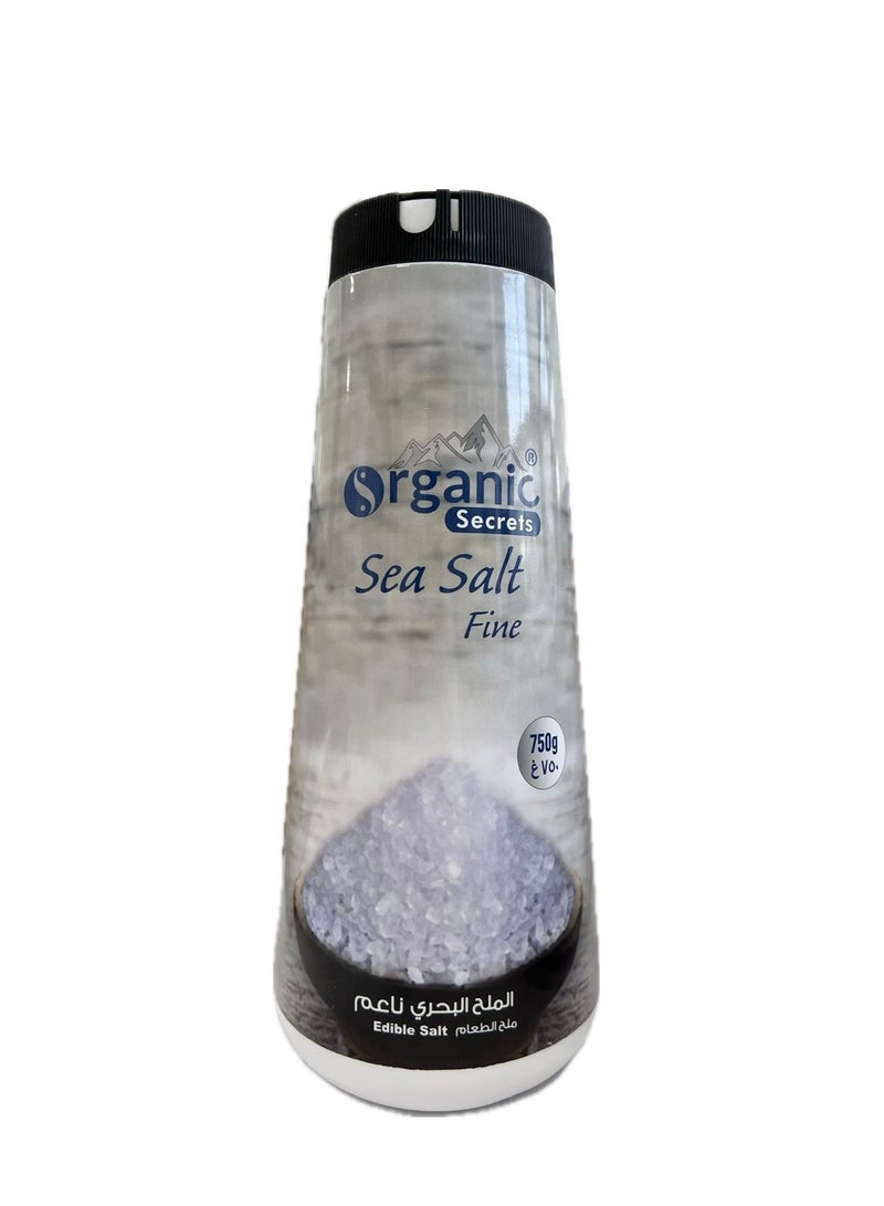 Organic Secrets Sea Salt Fine by Organic Secrets - 750G Shaker - Image 1