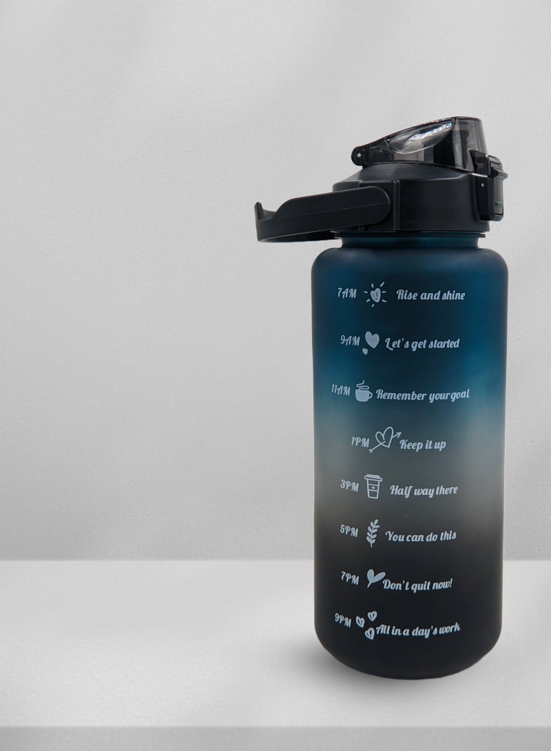 Generic Silicone Gradient Water Bottle Set (Pack of 4) with Phone Holder Function & Sip Lids - Image 2