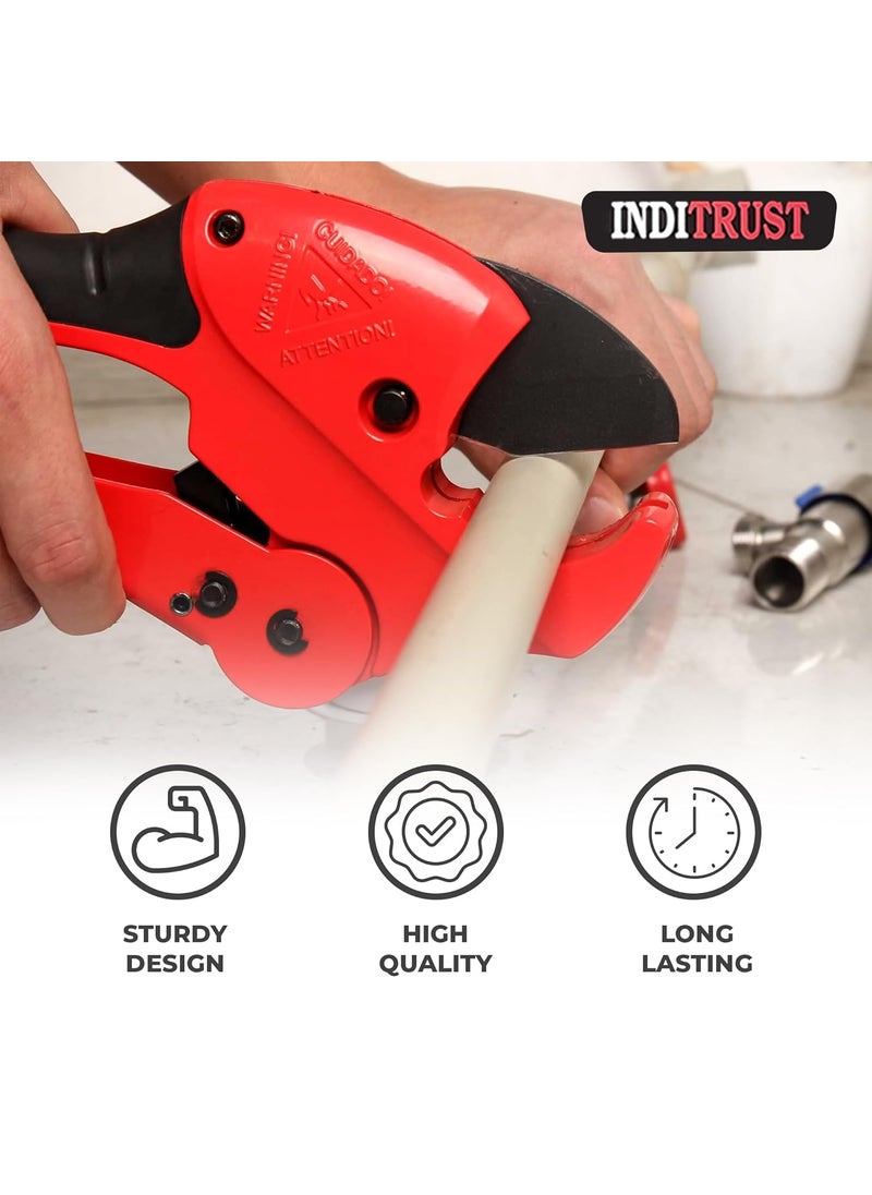 Inditrust Inditrust High Quality 342mm Cutter for PVC Plastic PPR Vinyl Rubber Tube High Quality 342mm Aluminum Plastic PVC Pipe Cutter Pipe Cutter  - Image 3