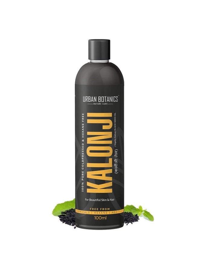 UrbanBotanics UrbanBotanics® Premium Cold Pressed Kalonji Oil - Virgin Grade - Black Seed Oil - Nigella Sativa - 100ml  - Image 1