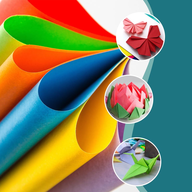 AIMI Assorted Colors Bulk for School Supplies A4 Copy Paper Construction Paper Classroom Supplies Elementary Great for Arts Painting Coloring Drawing Crafts (200) - Image 4
