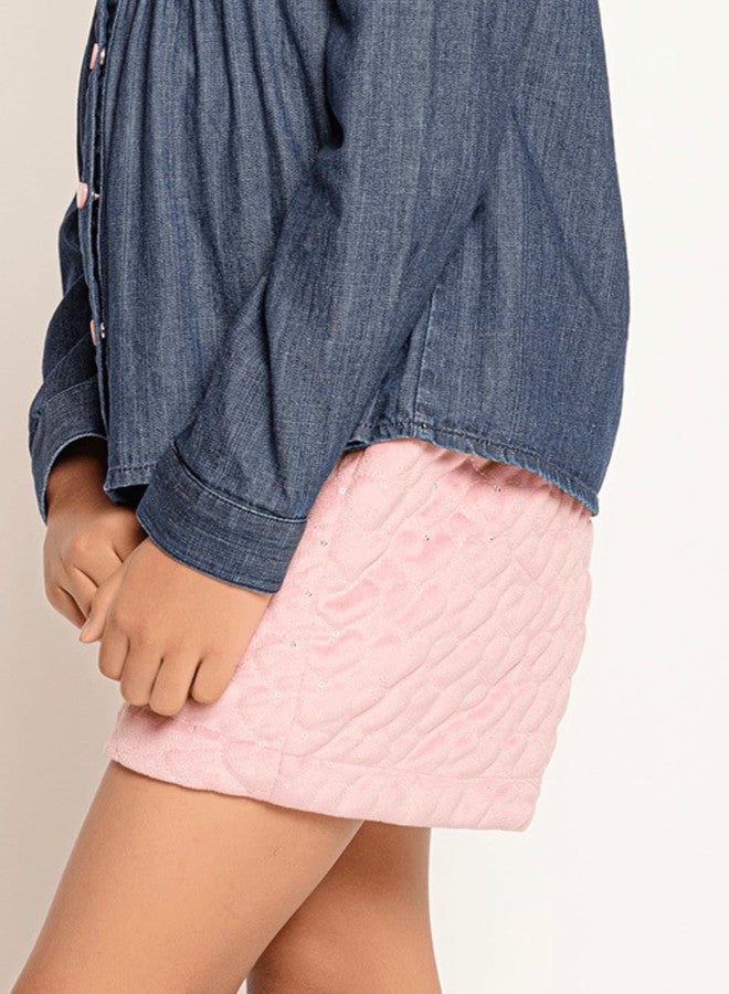 One Friday Varsity Chic Pink Biker Adventure Shorts - Image 5