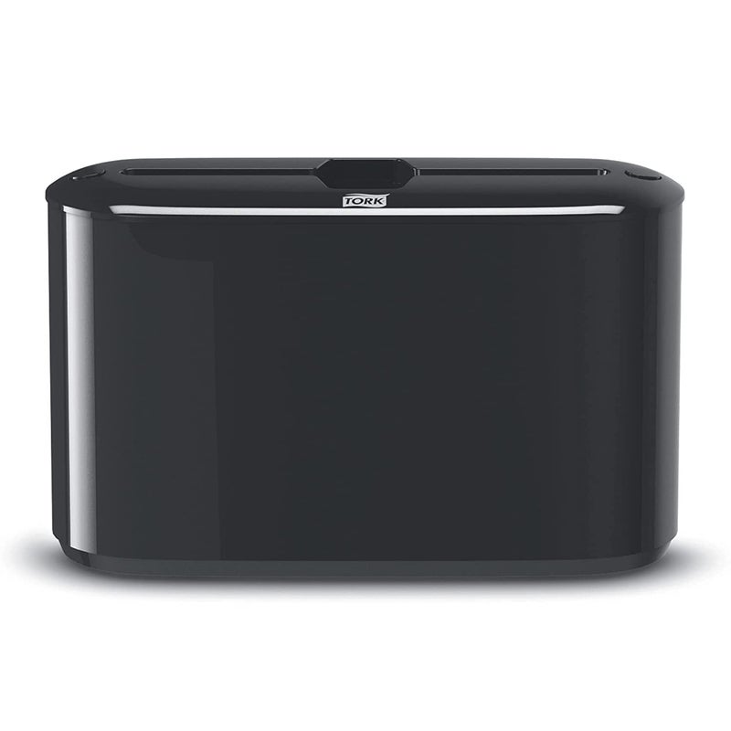 Tork Tork Xpress Paper Towel Dispenser, Black, Single-Dispensing, Compatible with H2 Refills, Space-Saving Design (302028)  - Image 1