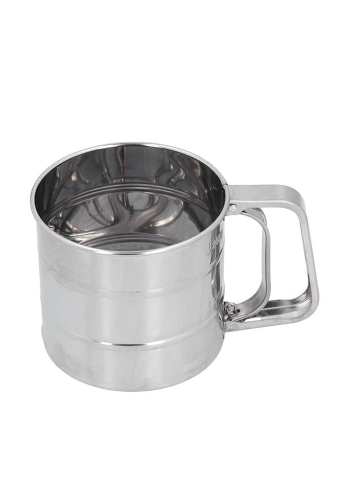 Stainless steel cup, stainless steel cup-shaped flour, strainer, baking vinegar - Image 1