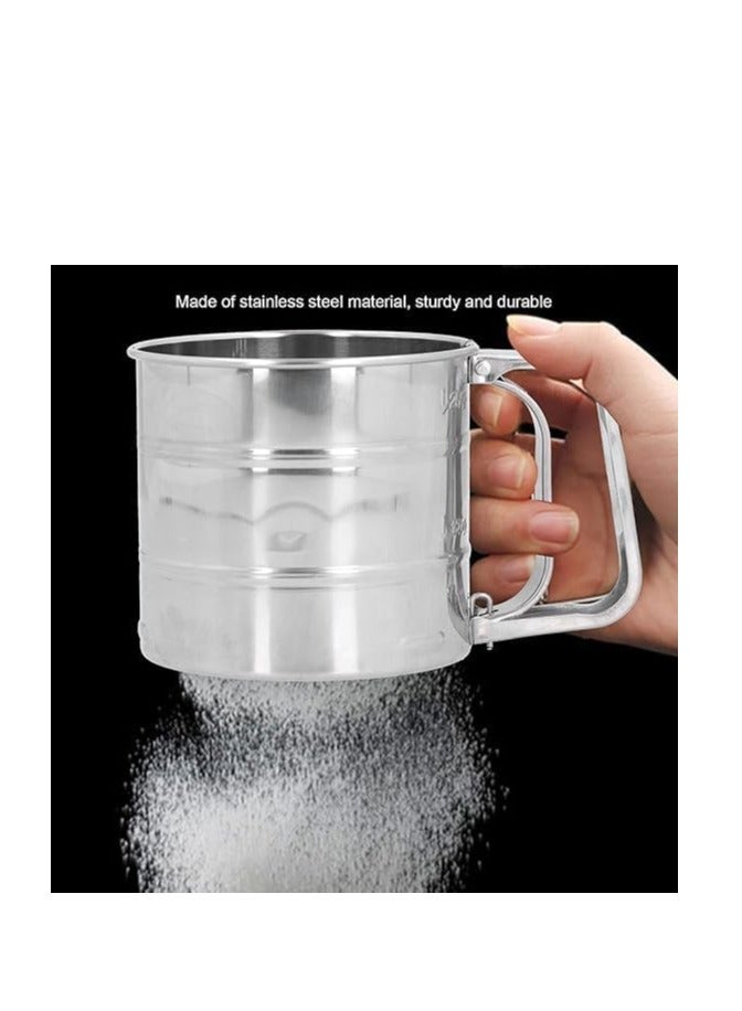 Stainless steel cup, stainless steel cup-shaped flour, strainer, baking vinegar - Image 4