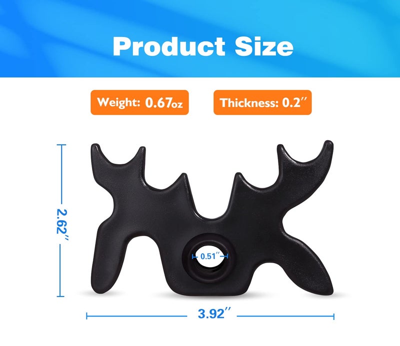 GSE Games & Sports Expert Black Plastic Slip-On Bridge Portable Moosehead Bridge Head, Pool Billiard Cue Bridge Head, Billiard Pool Cue Accessories for Pool Table (1-Pack) - Image 3