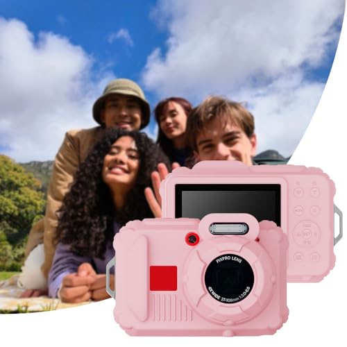 Tedubax Silicone Case for Kodak pixpro wpz2 Digital Camera with 2PCS Screen Protector and Lanyard - Pink - Image 3