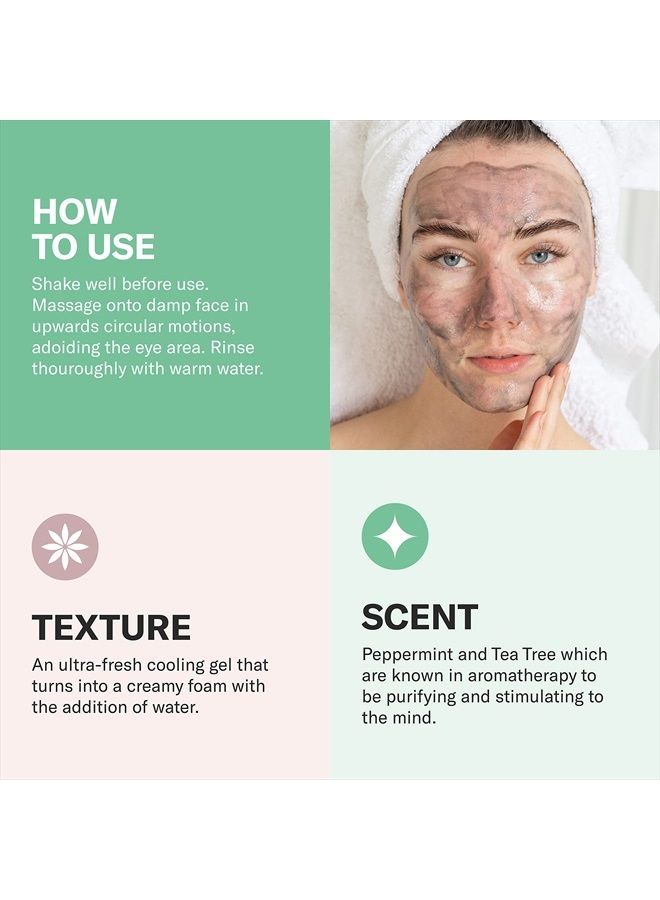 Odacite Odacité Facial Cleanser with Foam - Black Mint Activated Charcoal & Rhassoul Clay Glow Recipe - Facial Moisturizer with Deep Cleanse for Gentle Face Wash to Remove Dirt & Oil, 3.38 fl. oz. - Image 4